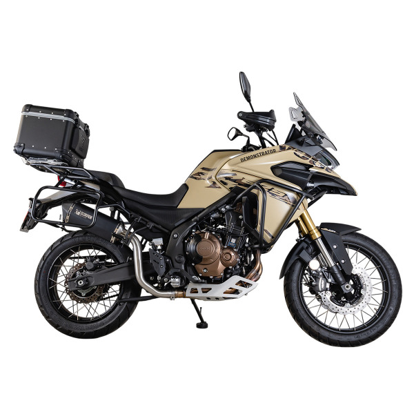 Scorpion Exhaust Voge DS625X E5+ half system with black ceramic Serket Parallel silencer